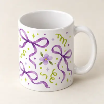 Tiny Celebration Ceramic Mug — alternate detail view