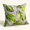 Leafy Bestie Square Throw Pillow — main product view