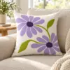 Daisy Duo Square Throw Pillow — lifestyle view