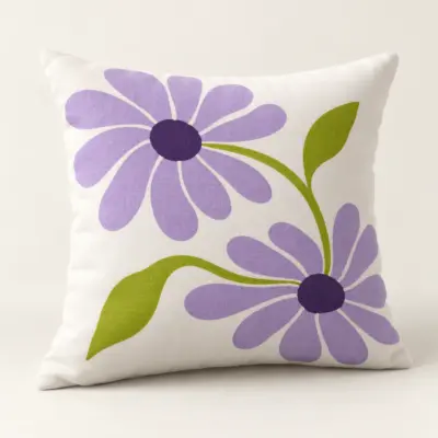 Daisy Duo Square Throw Pillow — main product view