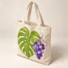 Leaf It To Me Natural Cotton Tote — alternate detail view