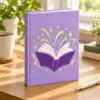 Little Plot Twist Matte Hardcover Journal — lifestyle view