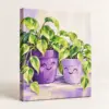 Bestie Botanicals Stretched Canvas Print — main product view