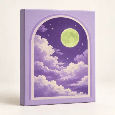 Cosmic Window Stretched Canvas Print — main product view