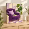 Reading Corner Stretched Canvas Print — lifestyle view