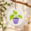 Tiny Plant Friend Ceramic Keepsake Ornament — lifestyle view