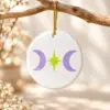 Moon Bestie Ceramic Keepsake Ornament — lifestyle view