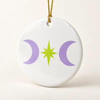 Moon Bestie Ceramic Keepsake Ornament — main product view