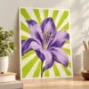 Disco Daisy Matte Art Poster — lifestyle view