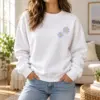 Daisy Besties Printed Crewneck Sweatshirt — lifestyle view
