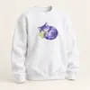 Sleepy Cat Printed Crewneck Sweatshirt — main product view