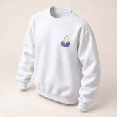 Book Spark Printed Crewneck Sweatshirt — alternate detail view